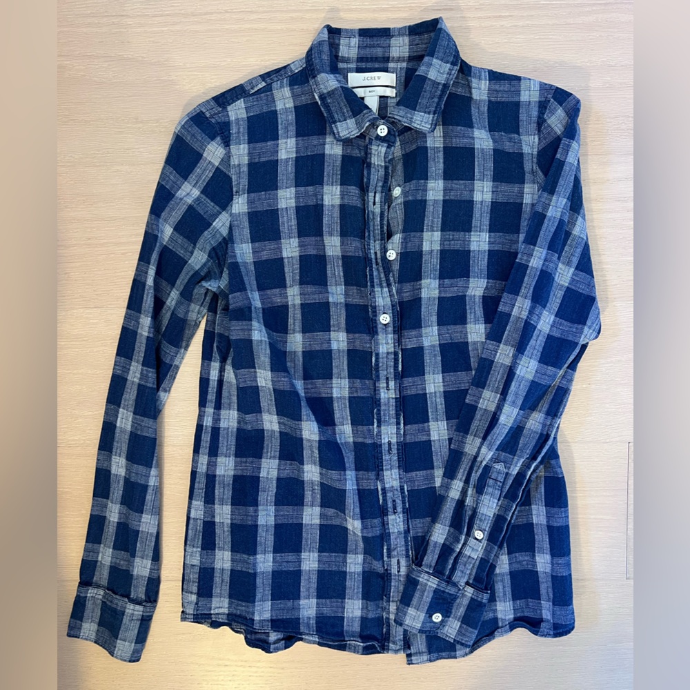 “Boy” Plaid Button Down